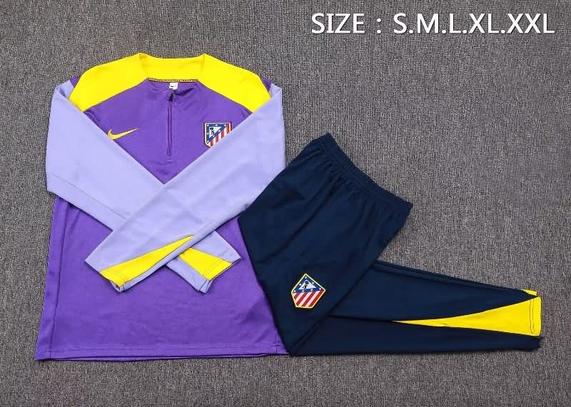 AAA Quality Atletico Madrid 25/26 Purple Soccer Tracksuit AAA Quality Atletico Madrid 25/26 Purple Soccer Tracksuit