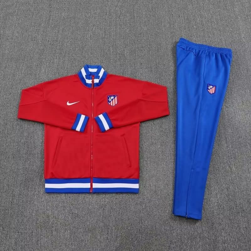AAA Quality Atletico Madrid 25/26 Red Soccer Tracksuit AAA Quality Atletico Madrid 25/26 Red Soccer Tracksuit