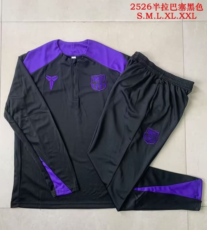 AAA Quality Barcelona 25/26 Black Soccer Tracksuit
