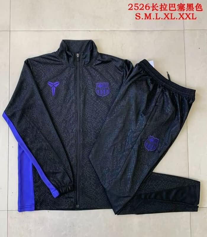 AAA Quality Barcelona 25/26 Black Soccer Tracksuit 04