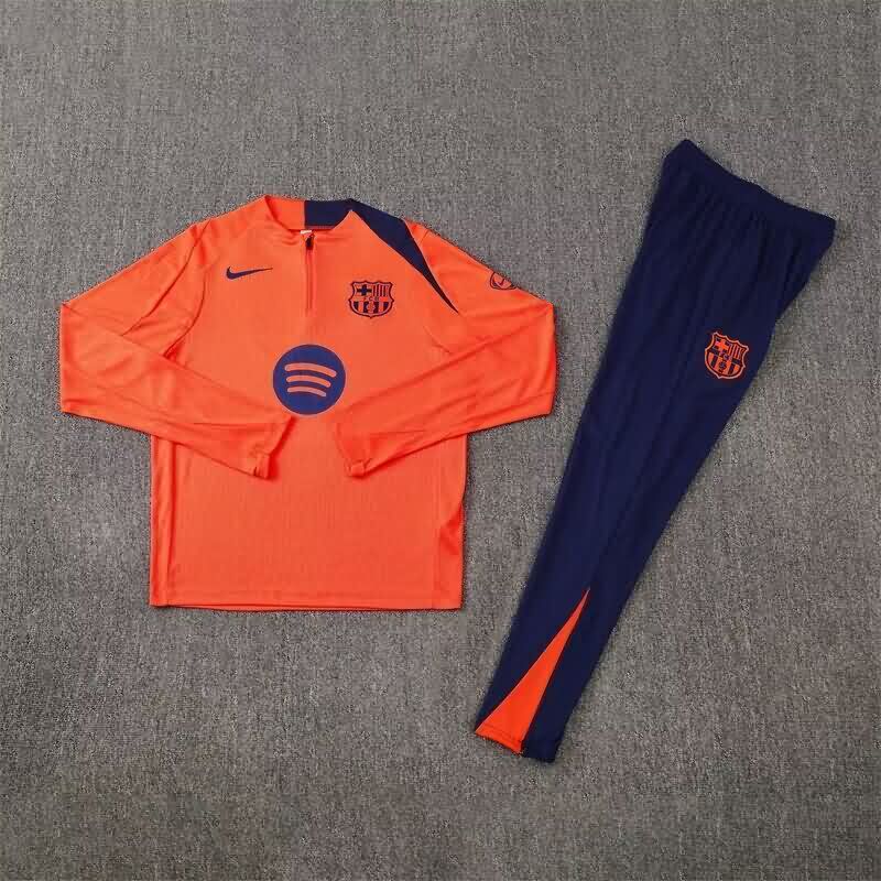 AAA Quality Barcelona 25/26 Orange Soccer Tracksuit