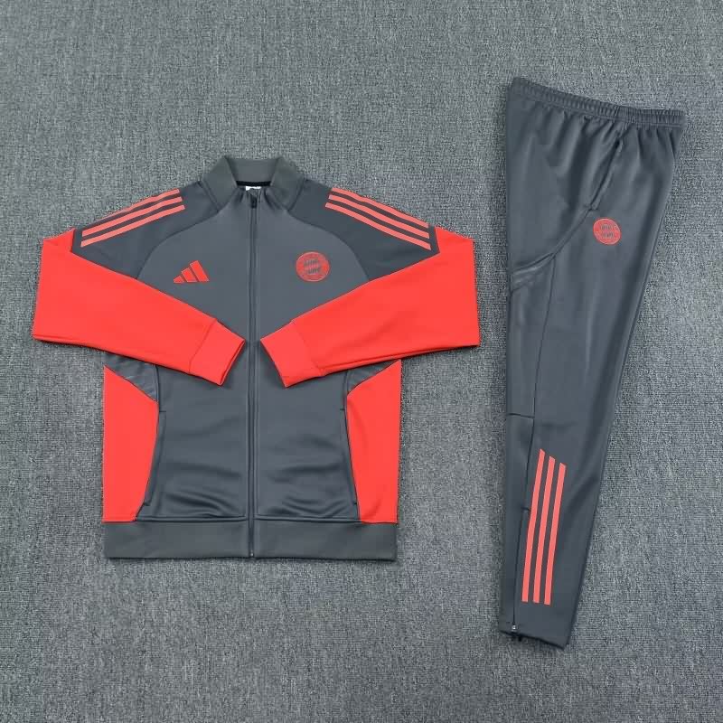 AAA Quality Bayern Munich 25/26 Dark Grey Soccer Tracksuit 03 AAA Quality Bayern Munich 25/26 Dark Grey Soccer Tracksuit 03
