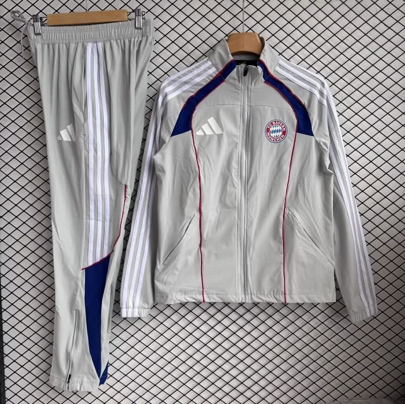 AAA Quality Bayern Munich 25/26 Grey Soccer Tracksuit 03 AAA Quality Bayern Munich 25/26 Grey Soccer Tracksuit 03