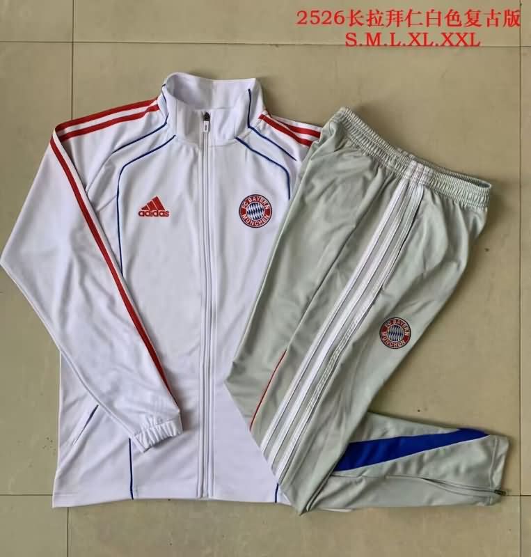 AAA Quality Bayern Munich 25/26 White Soccer Tracksuit AAA Quality Bayern Munich 25/26 White Soccer Tracksuit