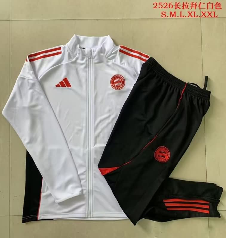 AAA Quality Bayern Munich 25/26 White Soccer Tracksuit 02 AAA Quality Bayern Munich 25/26 White Soccer Tracksuit 02