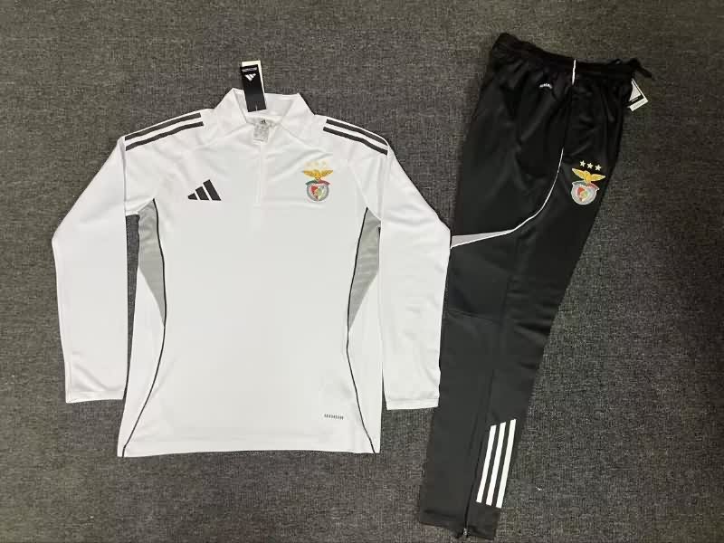 AAA Quality Benfica 25/26 White Soccer Tracksuit AAA Quality Benfica 25/26 White Soccer Tracksuit