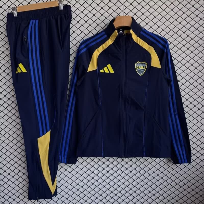 AAA Quality Boca Juniors 2025 Dark Blue Soccer Tracksuit 07