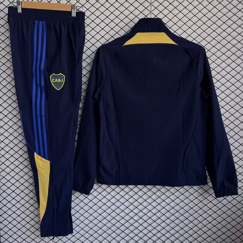 AAA Quality Boca Juniors 2025 Dark Blue Soccer Tracksuit 07
