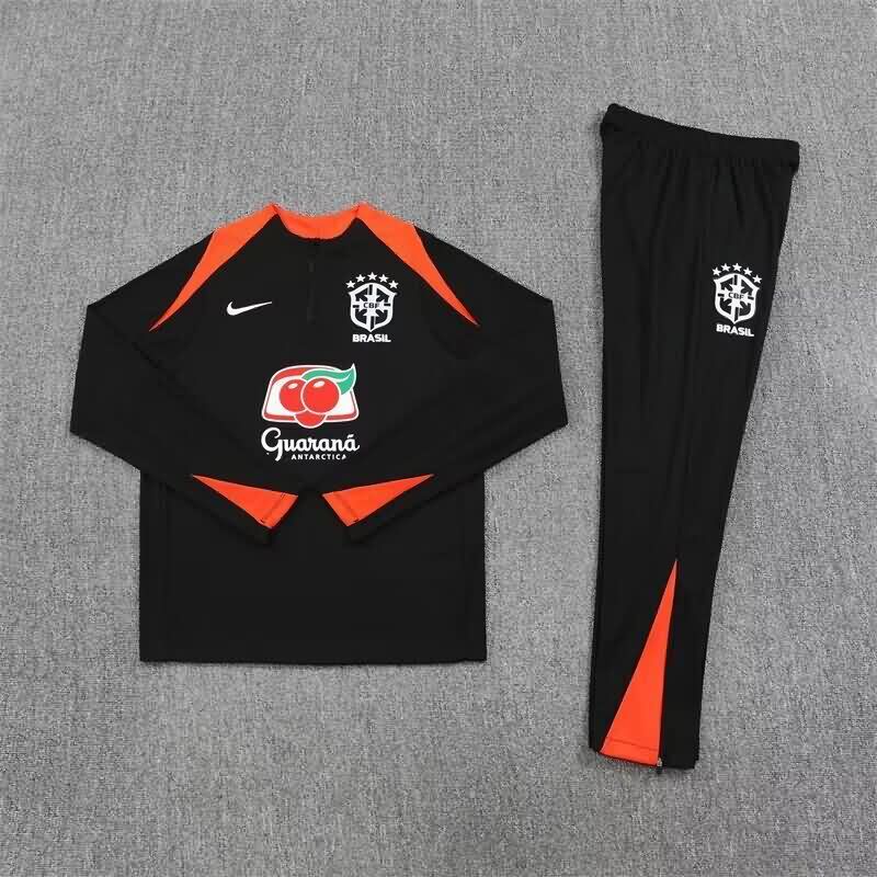 AAA Quality Brazil 2025 Black Soccer Tracksuit
