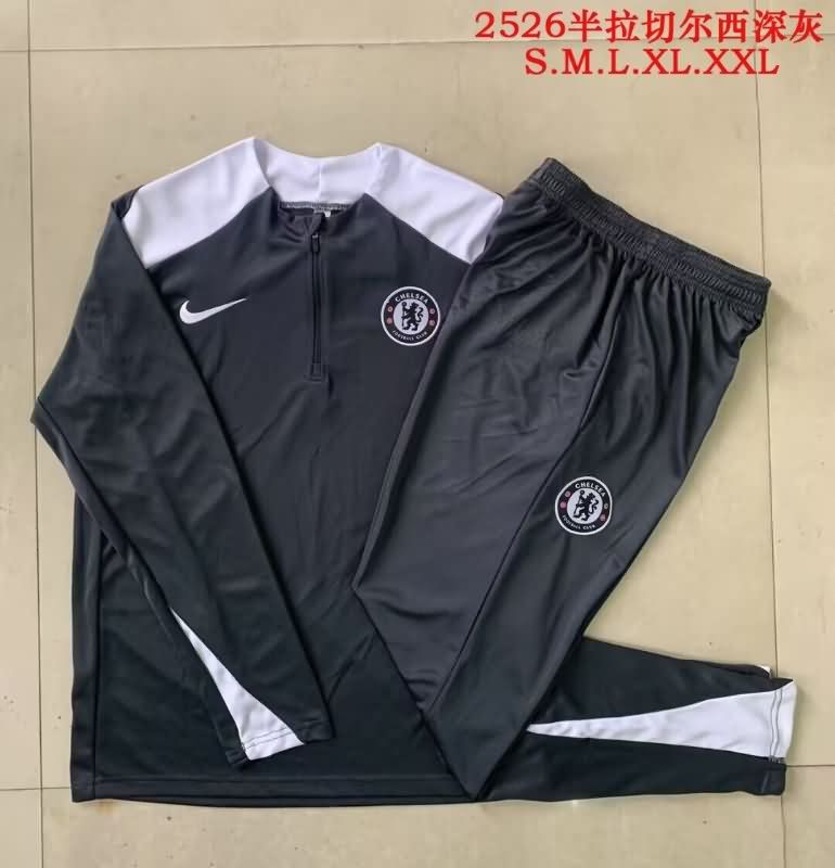 AAA Quality Chelsea 25/26 Black Soccer Tracksuit 02 AAA Quality Chelsea 25/26 Black Soccer Tracksuit 02