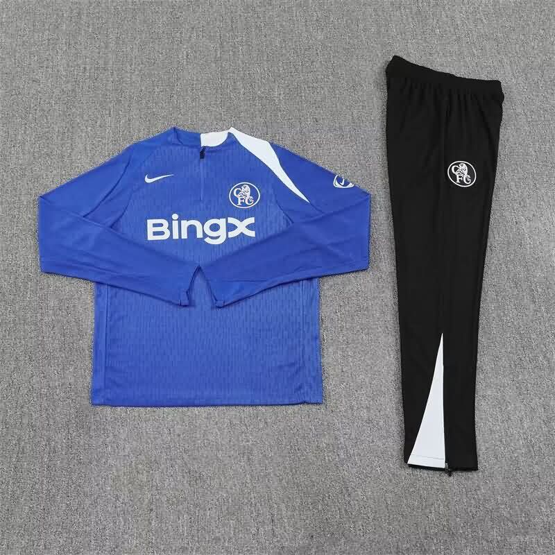 AAA Quality Chelsea 25/26 Blue Soccer Tracksuit AAA Quality Chelsea 25/26 Blue Soccer Tracksuit