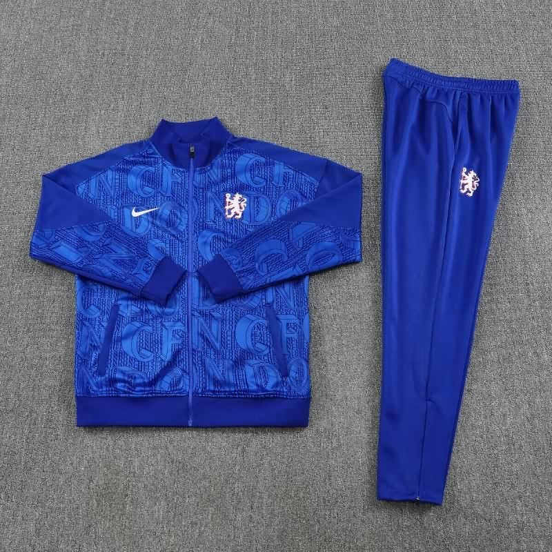 AAA Quality Chelsea 25/26 Blue Soccer Tracksuit 02 AAA Quality Chelsea 25/26 Blue Soccer Tracksuit 02