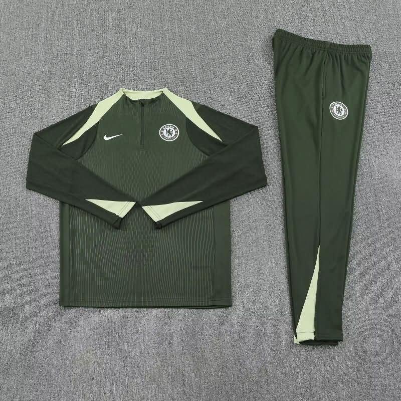 AAA Quality Chelsea 25/26 Dark Green Soccer Tracksuit AAA Quality Chelsea 25/26 Dark Green Soccer Tracksuit