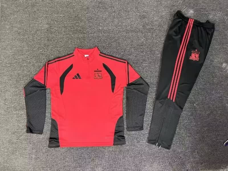 AAA Quality Colo Colo 2026 Red Soccer Tracksuit 02 AAA Quality Colo Colo 2026 Red Soccer Tracksuit 02