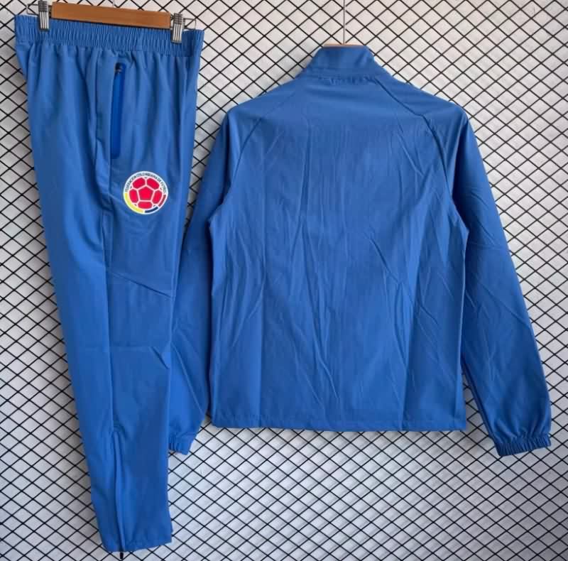 AAA Quality Colombia 2026 Blue Soccer Tracksuit