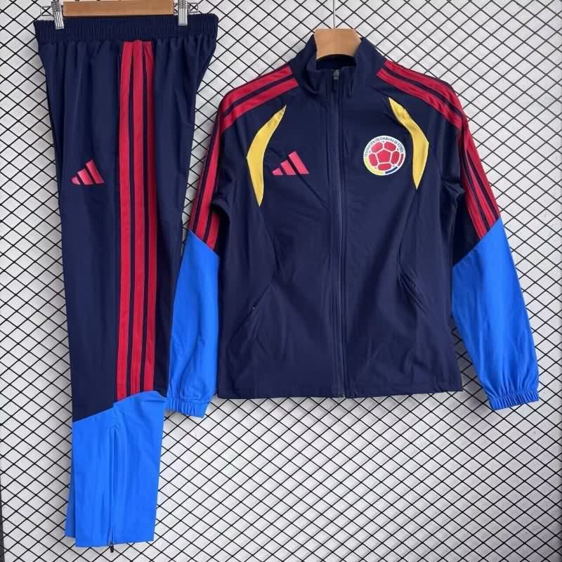 AAA Quality Colombia 2026 Dark Blue Soccer Tracksuit