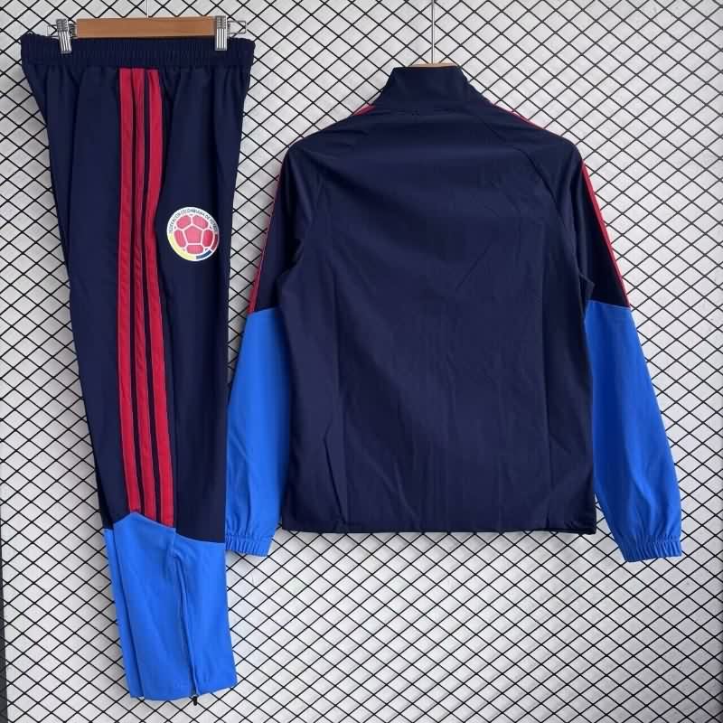 AAA Quality Colombia 2026 Dark Blue Soccer Tracksuit