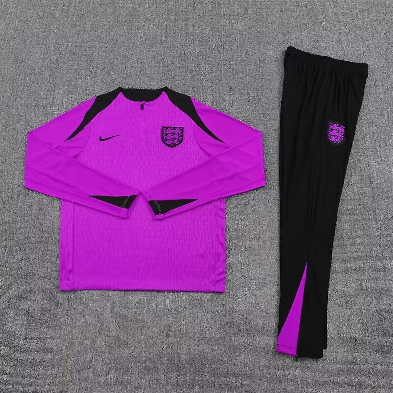 AAA Quality England 2025 Purple Soccer Tracksuit