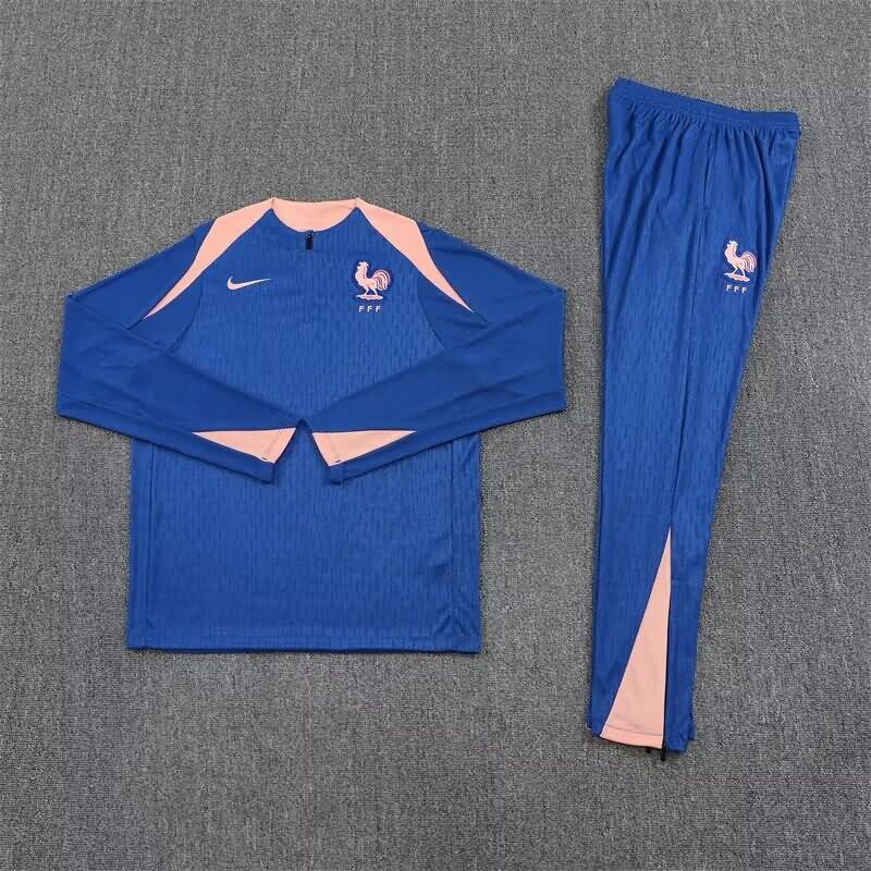 AAA Quality France 2025 Blue Soccer Tracksuit AAA Quality France 2025 Blue Soccer Tracksuit