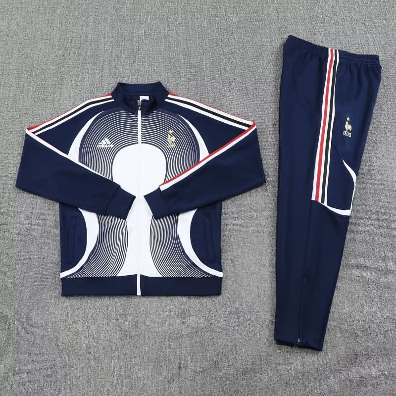 AAA Quality France 2025 Dark Blue Soccer Tracksuit AAA Quality France 2025 Dark Blue Soccer Tracksuit