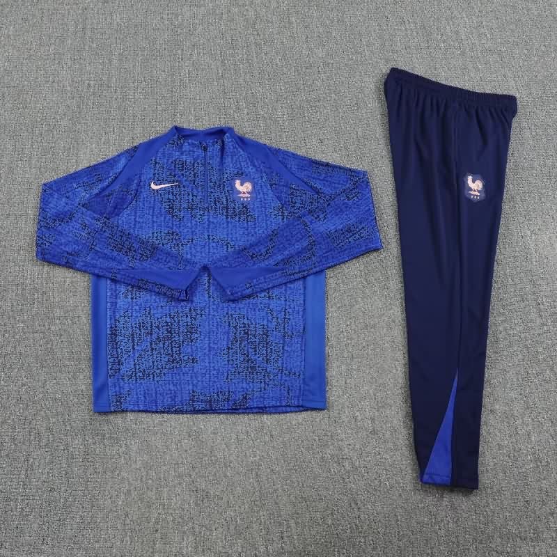 AAA Quality France 2025 Dark Blue Soccer Tracksuit 02 AAA Quality France 2025 Dark Blue Soccer Tracksuit 02