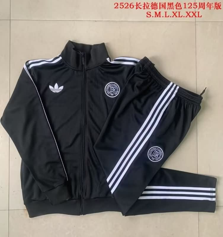 AAA Quality Germany 2025 Black Soccer Tracksuit 02