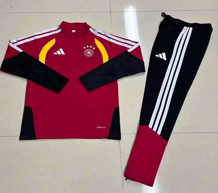 Kids AAA Quality Germany 2026 Red Soccer Tracksuit