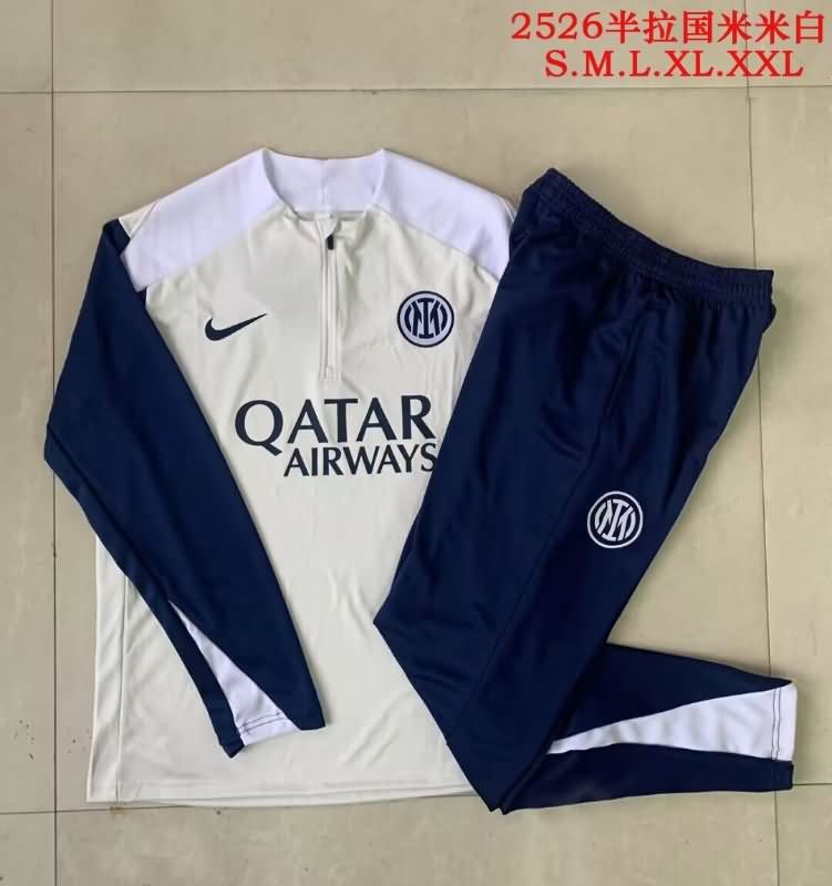AAA Quality Inter Milan 25/26 Grey Soccer Tracksuit