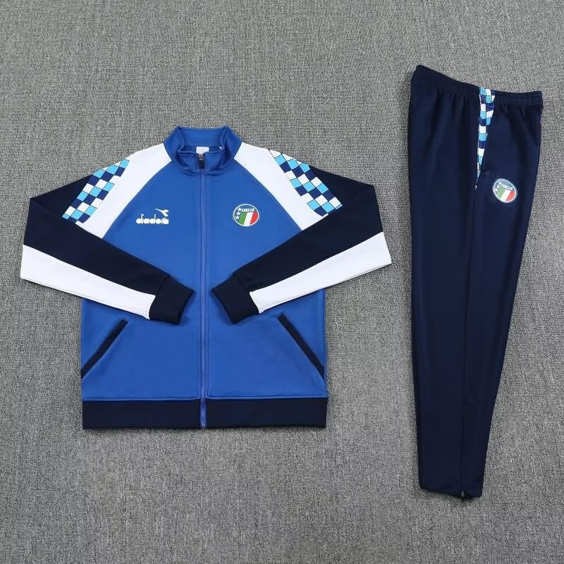 AAA Quality Italy 2025 Blue Soccer Tracksuit