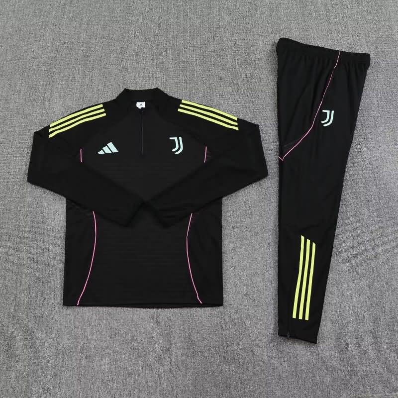 AAA Quality Juventus 25/26 Black Soccer Tracksuit 02
