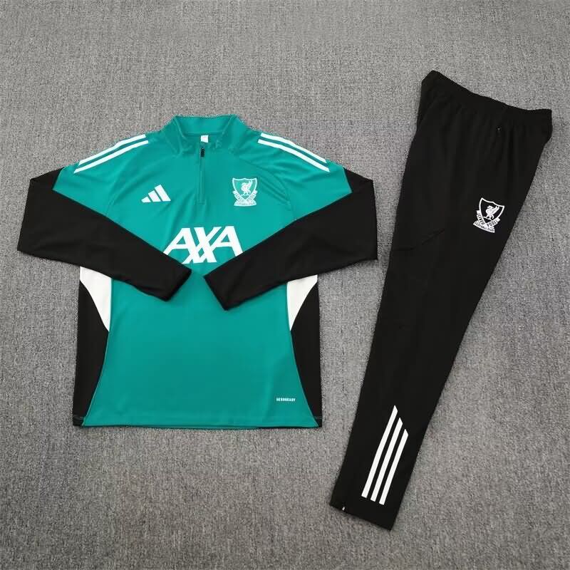 AAA Quality Liverpool 25/26 Green Soccer Tracksuit AAA Quality Liverpool 25/26 Green Soccer Tracksuit