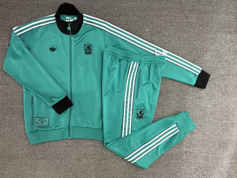 AAA Quality Liverpool 25/26 Green Soccer Tracksuit 02 AAA Quality Liverpool 25/26 Green Soccer Tracksuit 02
