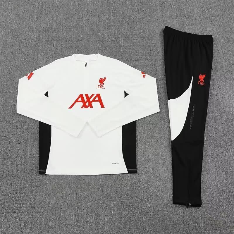 AAA Quality Liverpool 25/26 White Soccer Tracksuit 02 AAA Quality Liverpool 25/26 White Soccer Tracksuit 02