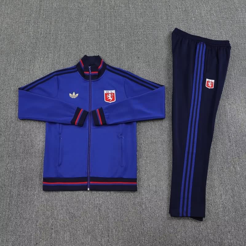 AAA Quality Lyon 2025 Dark Blue Soccer Tracksuit