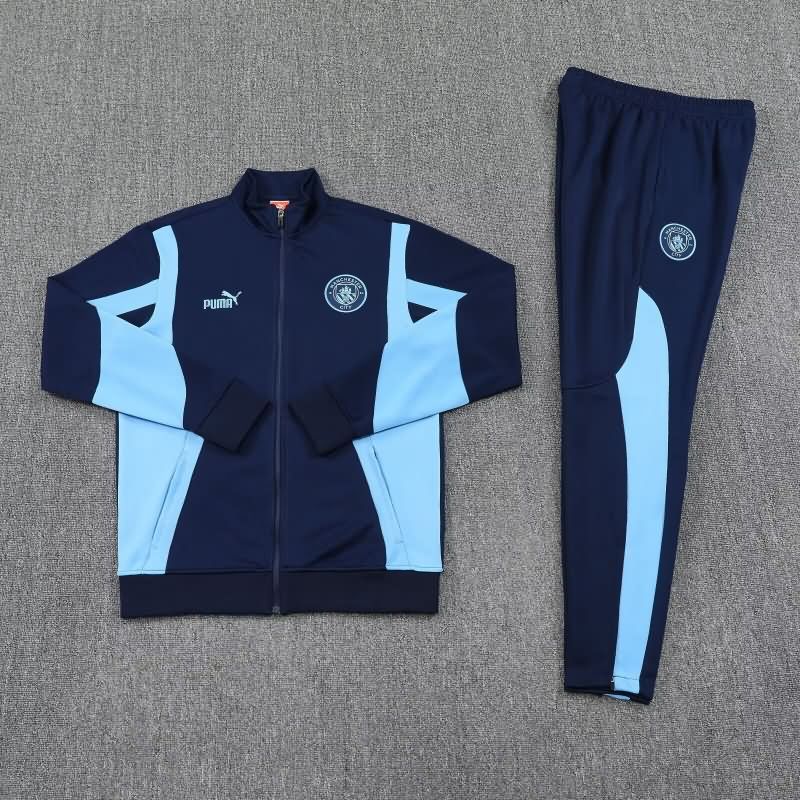 AAA Quality Manchester City 25/26 Dark Blue Soccer Tracksuit