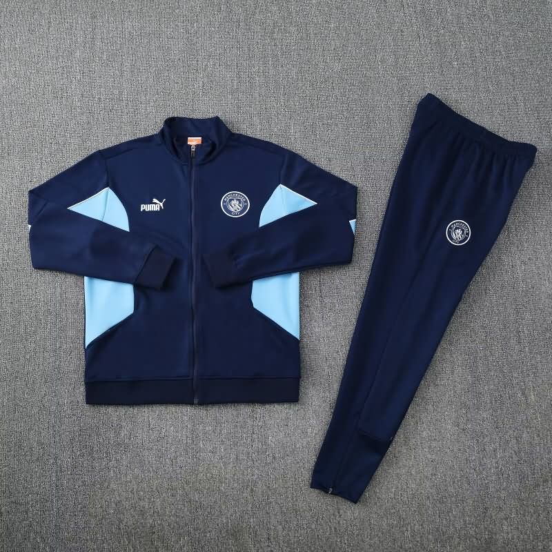 AAA Quality Manchester City 25/26 Dark Blue Soccer Tracksuit 02