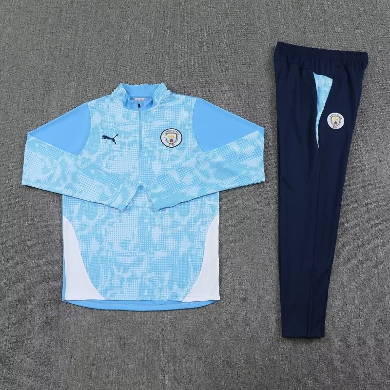 AAA Quality Manchester City 25/26 Light Blue Soccer Tracksuit