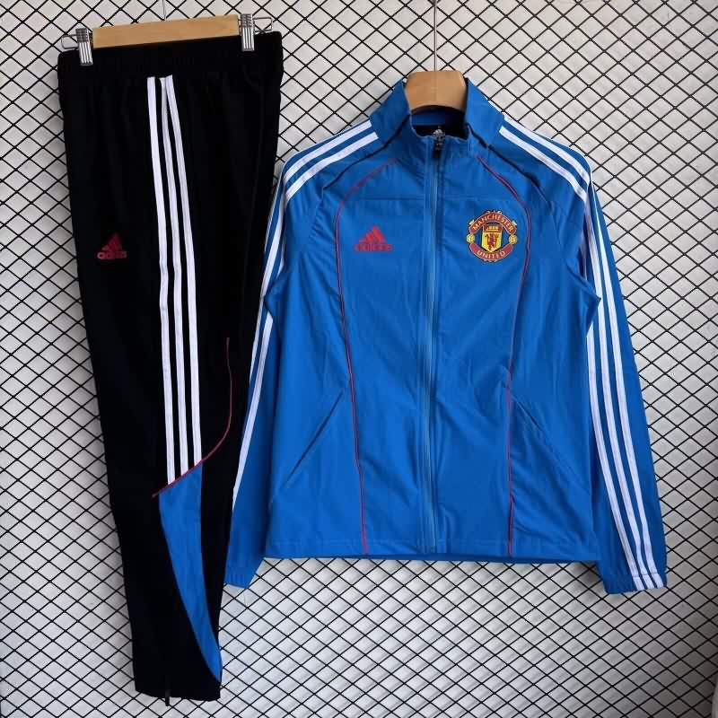 AAA Quality Manchester United 25/26 Blue Soccer Tracksuit 04