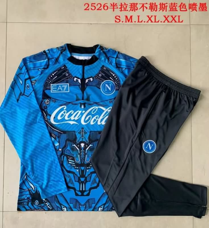 AAA Quality Napoli 25/26 Blue Soccer Tracksuit