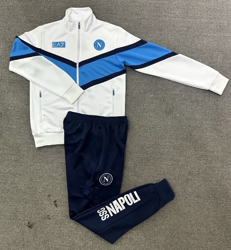 AAA Quality Napoli 25/26 White Soccer Tracksuit