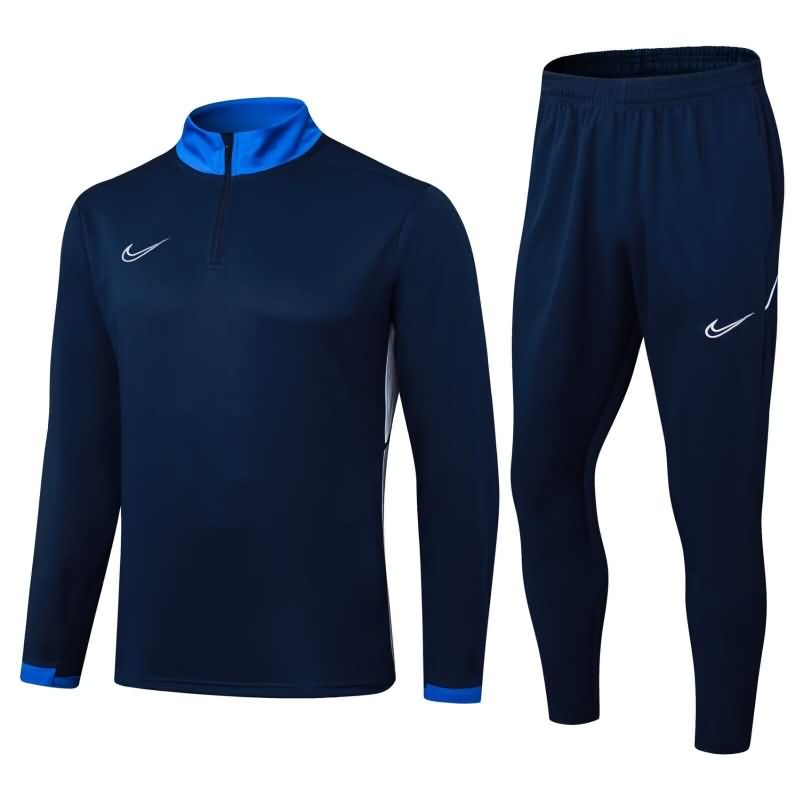 AAA Quality Nike 2025 Dark Blue Soccer Tracksuit 02