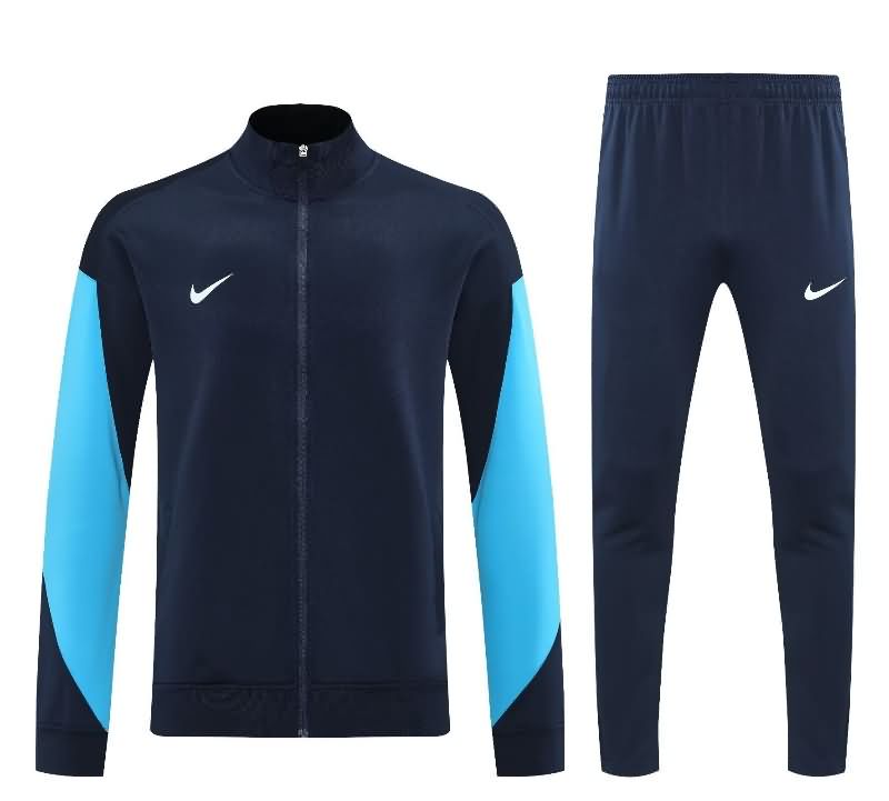 AAA Quality Nike 2025 Dark Blue Soccer Tracksuit 03