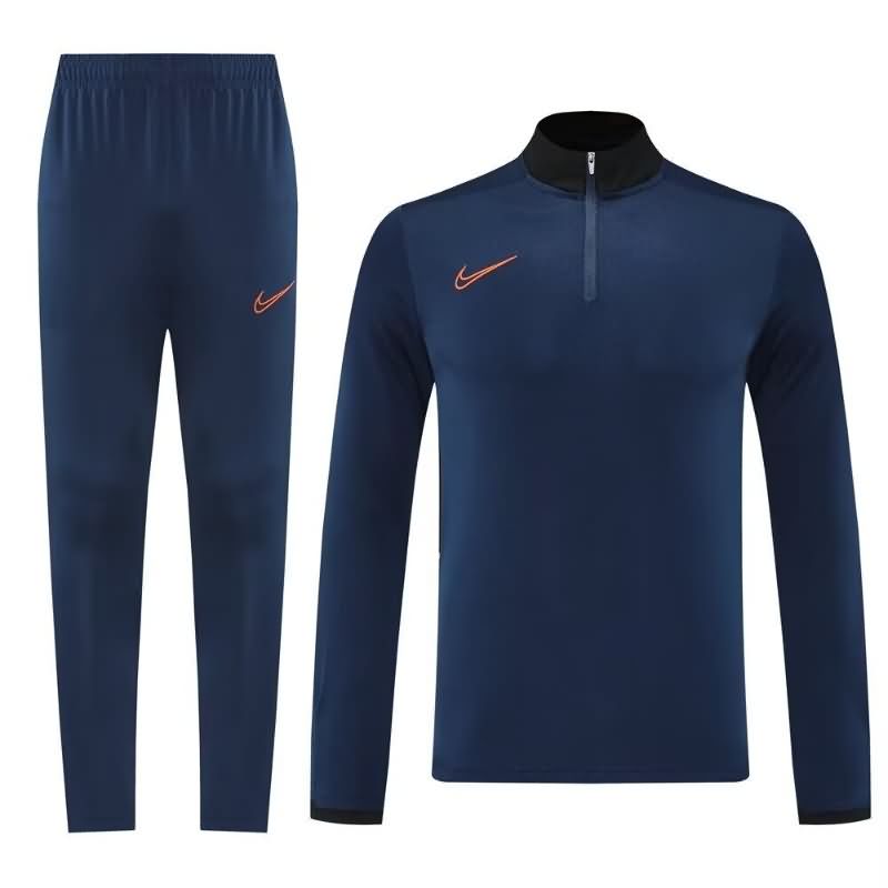 AAA Quality Nike 2025 Dark Blue Soccer Tracksuit 04