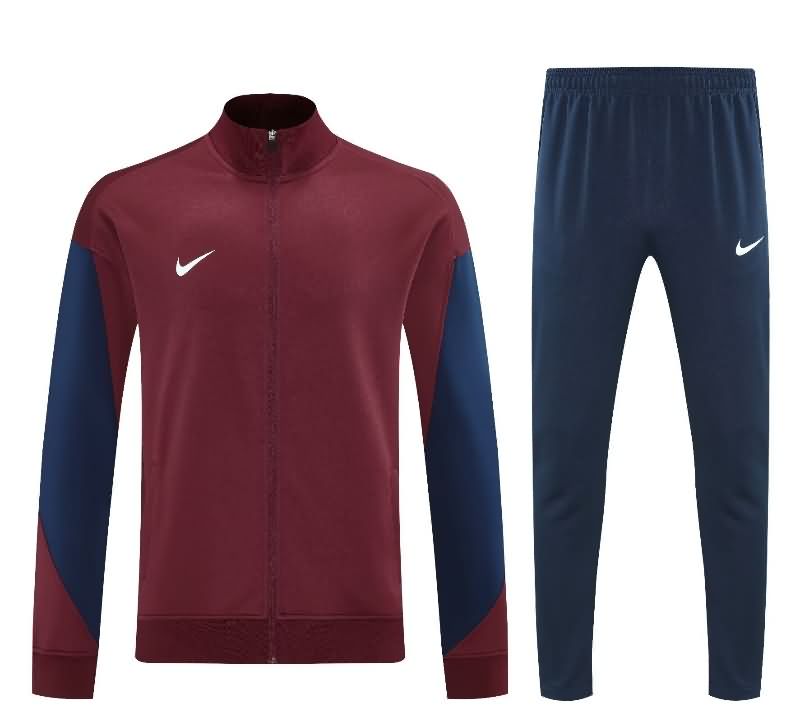 AAA Quality Nike 2025 Red Soccer Tracksuit 02
