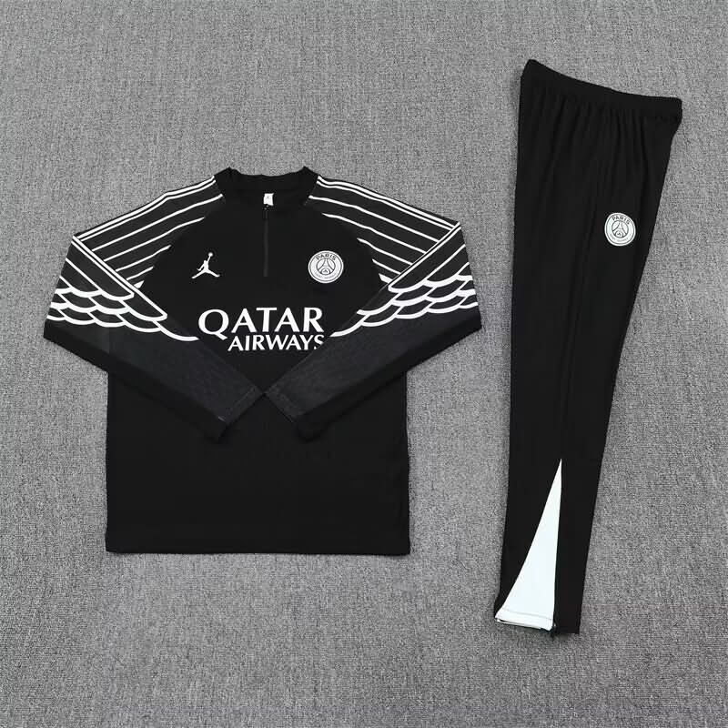 AAA Quality Paris St Germain 25/26 Black Soccer Tracksuit
