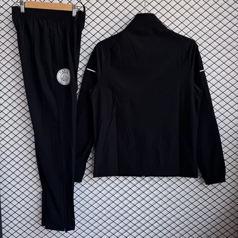 AAA Quality Paris St Germain 25/26 Black Soccer Tracksuit 09