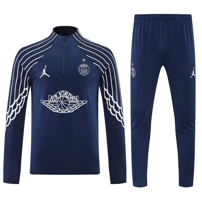 AAA Quality Paris St Germain 25/26 Dark Blue Soccer Tracksuit 03