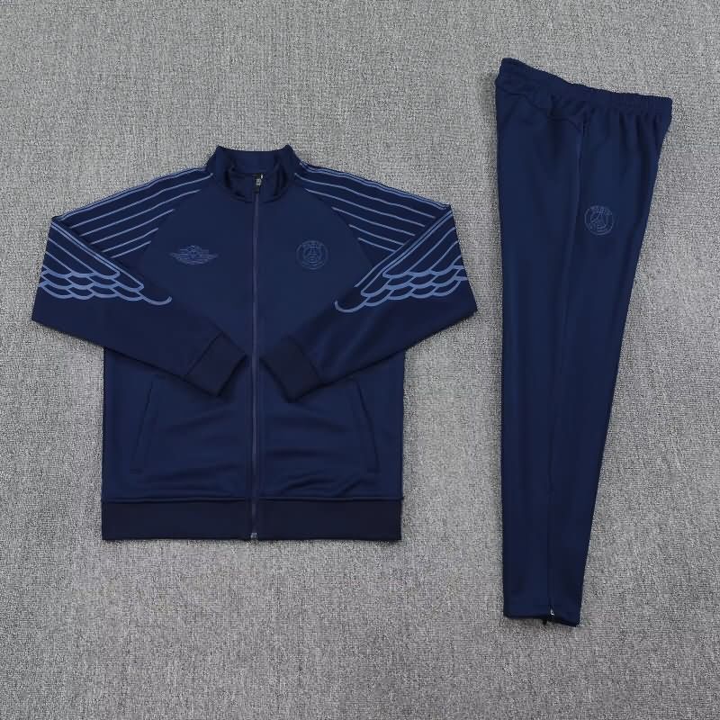 AAA Quality Paris St Germain 25/26 Dark Blue Soccer Tracksuit 04