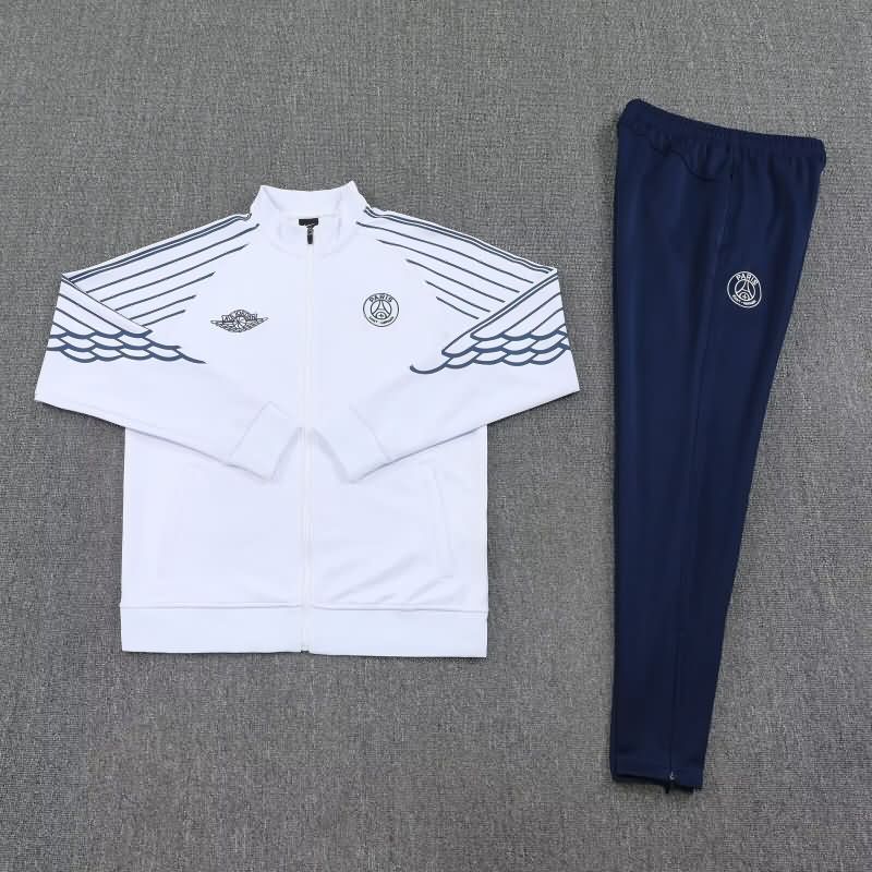 AAA Quality Paris St Germain 25/26 White Soccer Tracksuit 02
