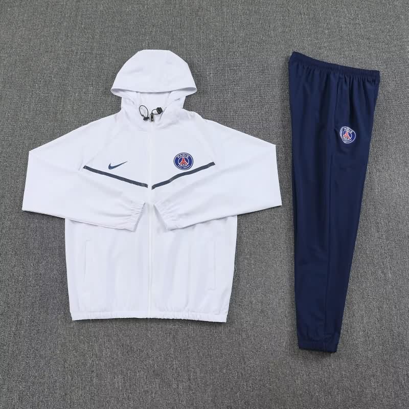 AAA Quality Paris St Germain 25/26 White Soccer Tracksuit 04